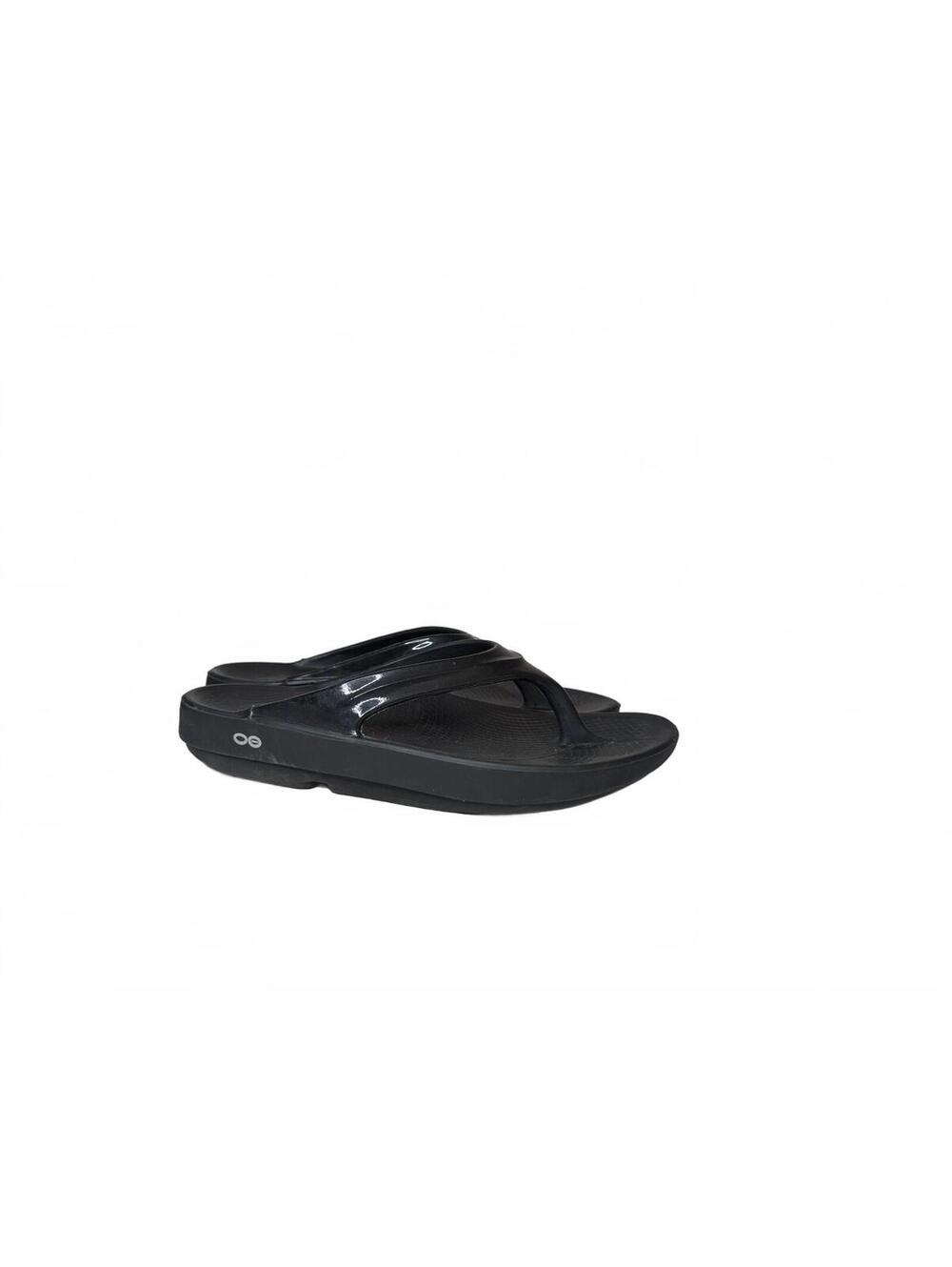 OOFOS Women's OOlala Recovery Sandal Black Size EU 42 US Size 11